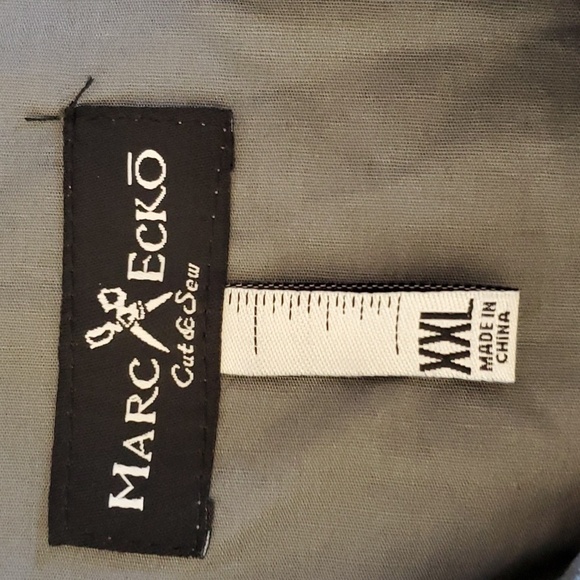 Marc Ecko- Mens cut & Sew Button down Shirt Gray Sz.XXL - Picture 4 of 8